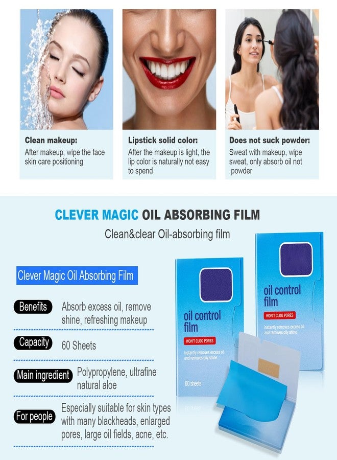 COMFYTOUCH 2 Packs Oil Blotting Sheets for Face (120 Sheets) - Oil Absorbing Blotting Papers for Oily Skin, Makeup-Friendly & Portable Oil Wipes - Image 4